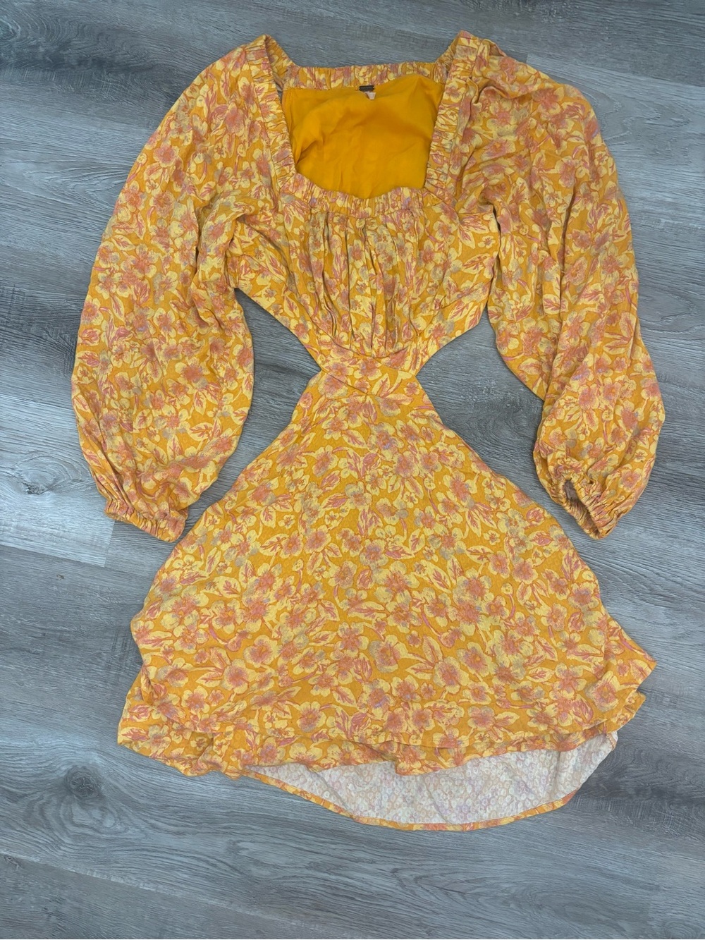 Free People Jael Cut out dress - Free People Floral open back dress XSmall - Picture 4 of 12